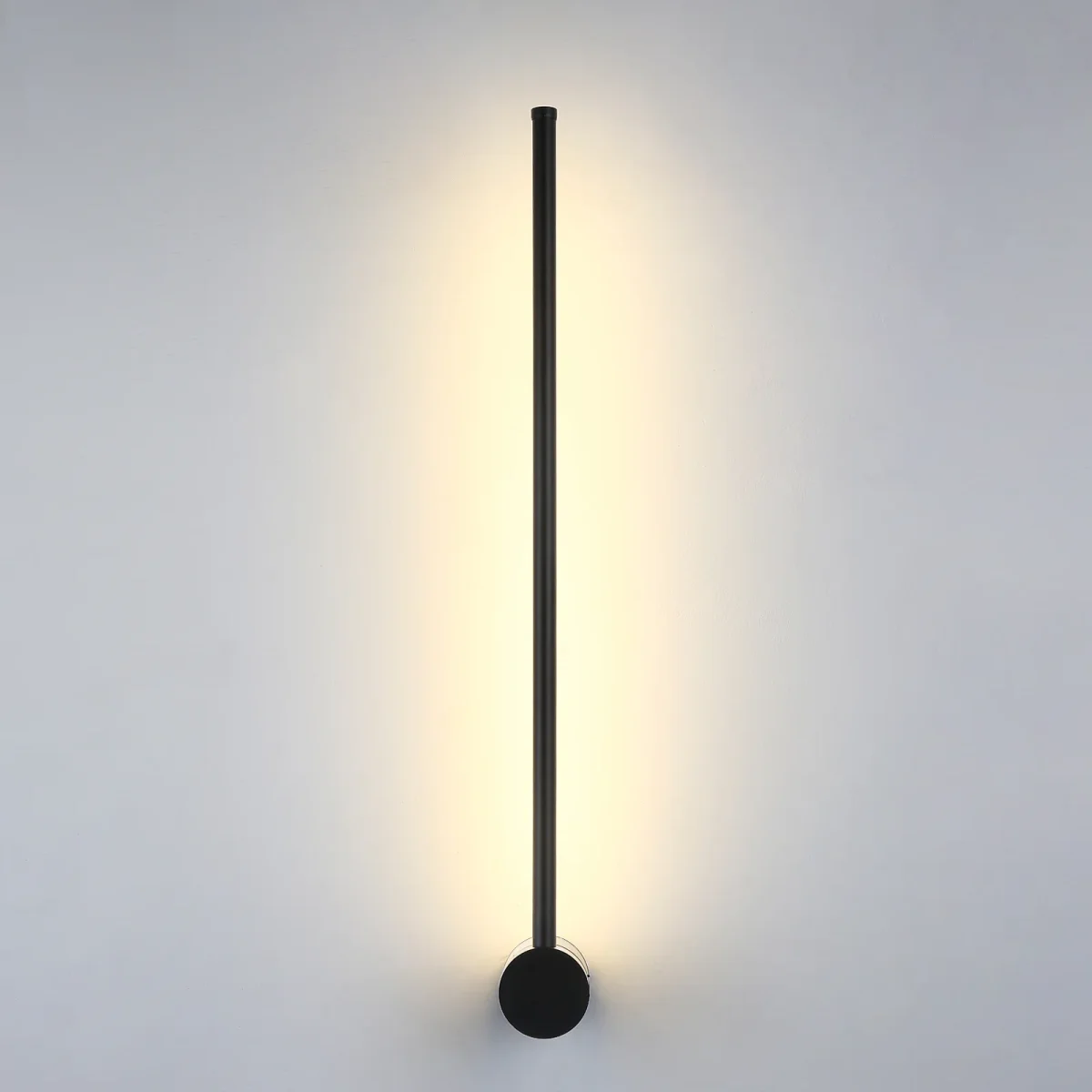 Moderne LED-Wandleuchte, minimalistische schwarze lange Wandleuchte für den Innenbereich, 12 W 3500 K warmweißes Licht, Wandleuchte für Schlafzimmer, Esszimmer, Wohnzimmer, Flur, Badezimmer
