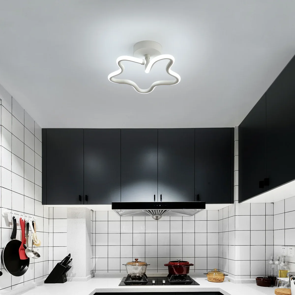 LED-Deckenleuchten, moderne LED-Kronleuchter, 16 W, 1600 Lumen, 6000 K, Wohnzimmerbeleuchtung – Bild 9