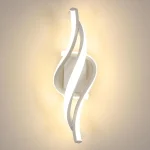 Moderne LED-Wandleuchte, 3000 K warmweiße Spiral-Wandlampe, dekorative Beleuchtungsvorrichtung für Schlafzimmer, Wohnzimmer, Flur, Eingang