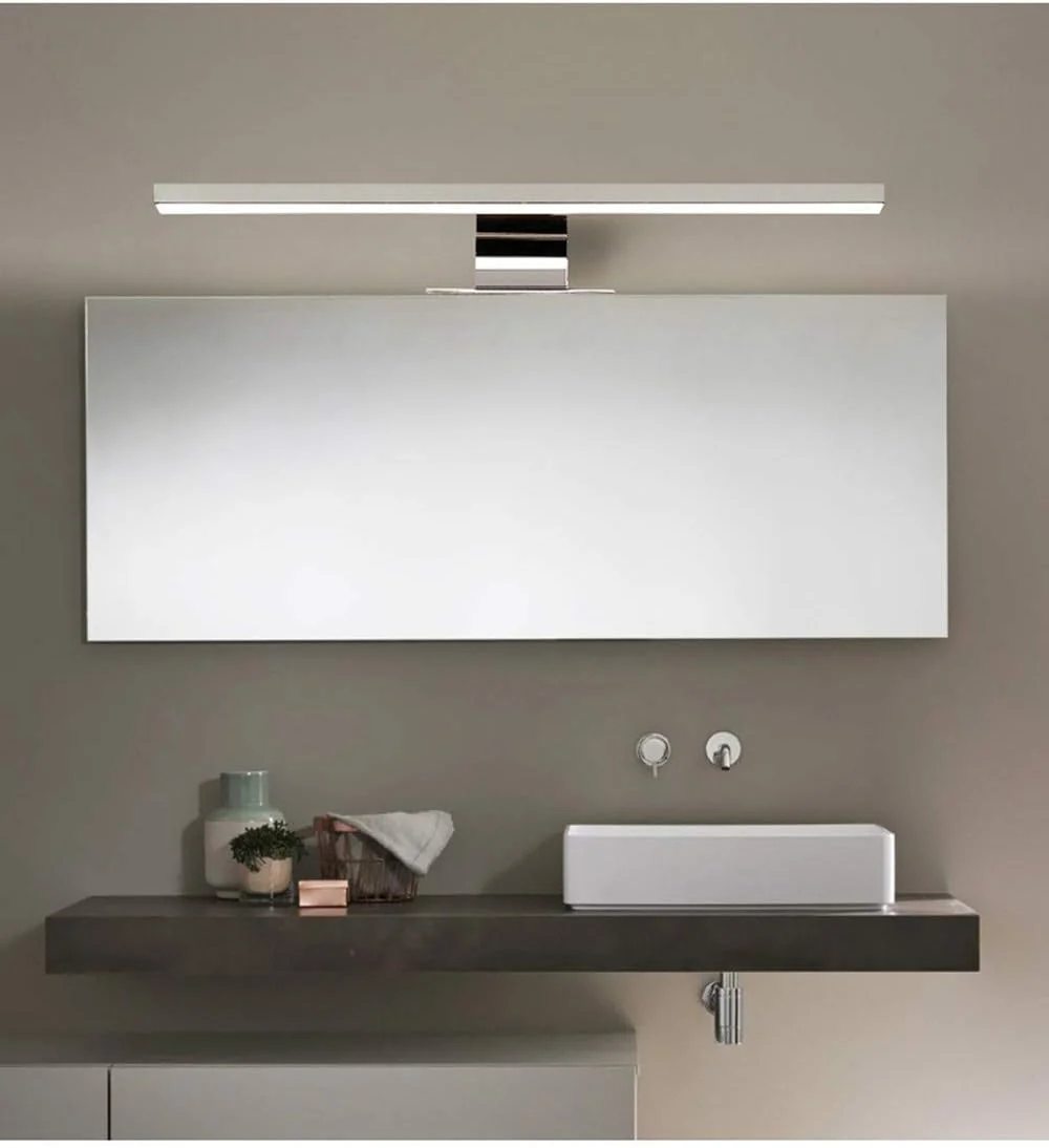 LED-Spiegel Badezimmer, Schlafzimmer, Küchenschrank, moderne Innenbeleuchtung, wasserdicht IP44, Chrom, 4000K neutrales Licht [Energieklasse – Bild 4