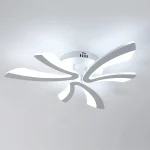 Moderne LED-Deckenleuchte, 36 W, 4000 lm, kreative V-Design-Deckenleuchte, weiße Acryl-Deckenleuchte für Schlafzimmer, Wohnzimmer, Restaurant, Küche, 6500 K Kaltweiß