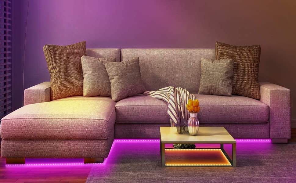 5M LED-Streifen, RGB 5050 12V Schlafzimmer-LED-Streifen, dimmbar 20 Farben, mehrfarbiger LED-Streifen IP20, verbesserter 3M-Kleber mit 24-Tasten-Fernbedienung für Heimdekorationen, Partys und Weihnachten – Bild 9