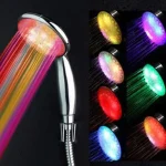 LED-Duschkopf, Hochdruck-Duschkopf mit 7 farbigen LED-Leuchten 2 Arten von Niederschlagsmodi sparen 40 % Wasser