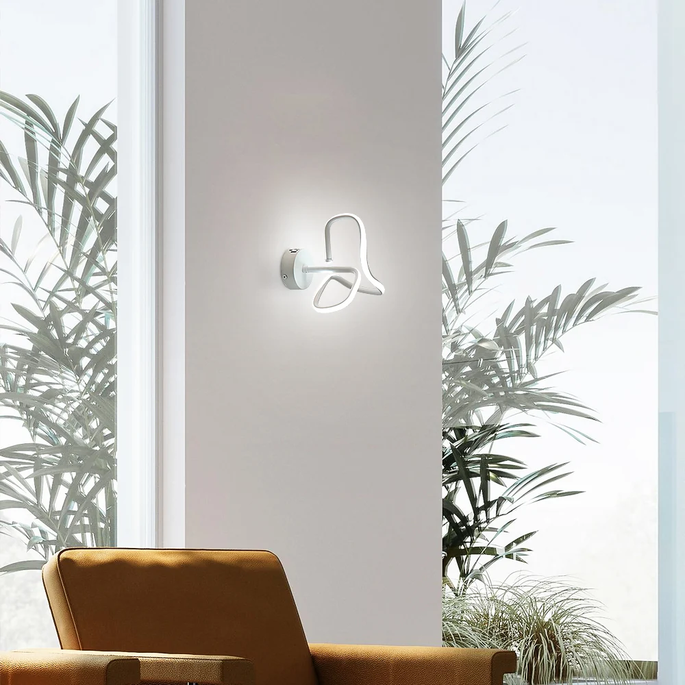 16W LED-Deckenleuchte, moderne kreative Metall-Acryl-Design-Deckenleuchte aus Aluminium, 6000K weiße Deckenleuchte, moderne LED-Deckenleuchte für Wohnzimmer, Schlafzimmer, Küche – Bild 5