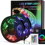 WiFi LED-Streifen 10M APP LED-Streifen, Raum-LED-Synchronisierung mit Musik, mehrfarbiges LED-Licht mit Fernbedienung für Schlafzimmer, Küche, Fernseher, Party