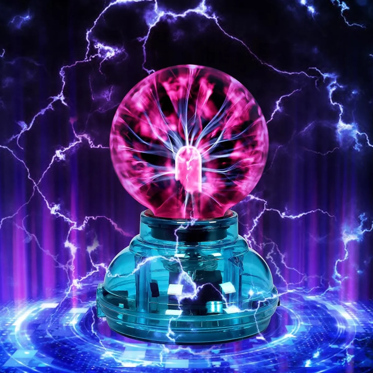 3-Zoll-Plasma-Ball-Spielzeug, Geschenk, magischer Ball, leuchtender Touch-Ball, empfindlicher USB-Touch-Ball, Spielzeug, Blitzball, Kristallkugel, Licht für Kinder, Geschenke – Bild 2