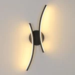 Moderne LED Wandleuchte 20W 2250LM Schwarz
