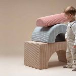 Schaumstoff Spielset ‚Regenbogen‘ beige 3-tlg