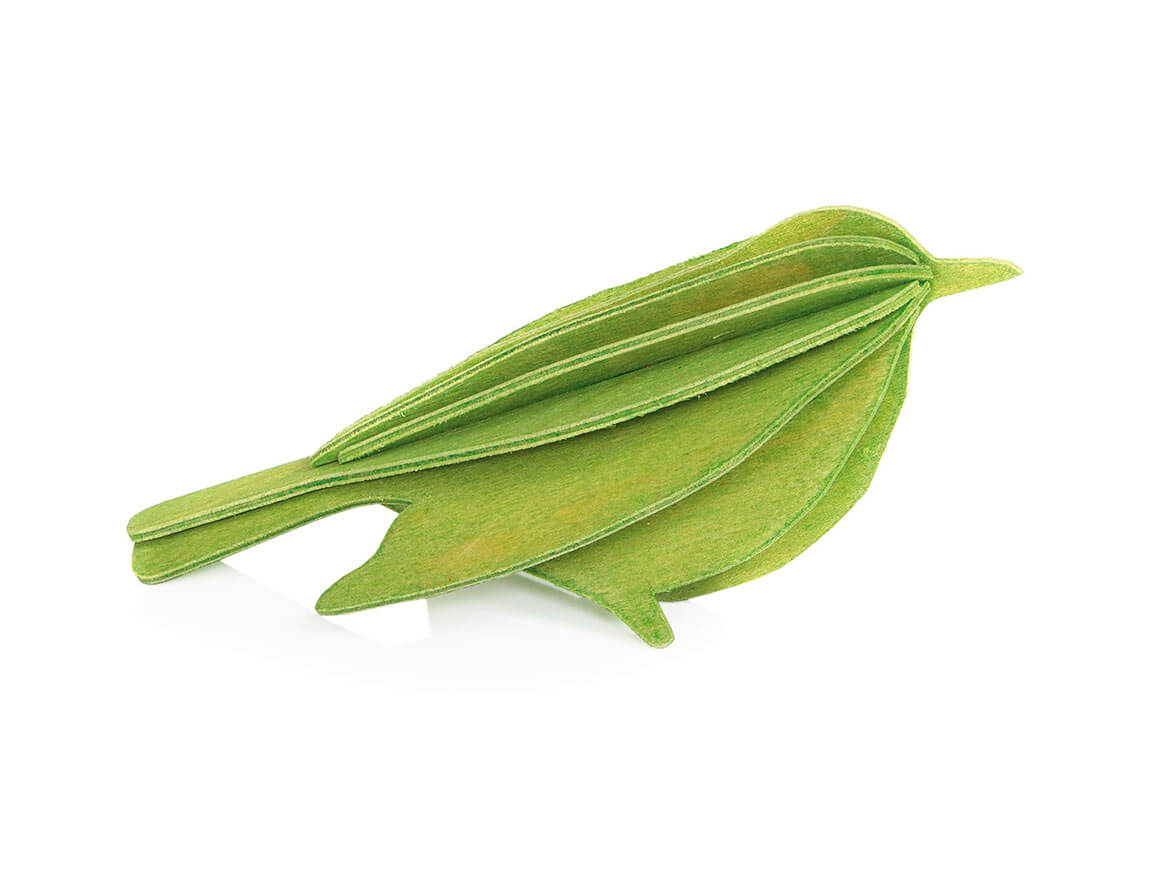 Lovi Bird 8 cm, light green