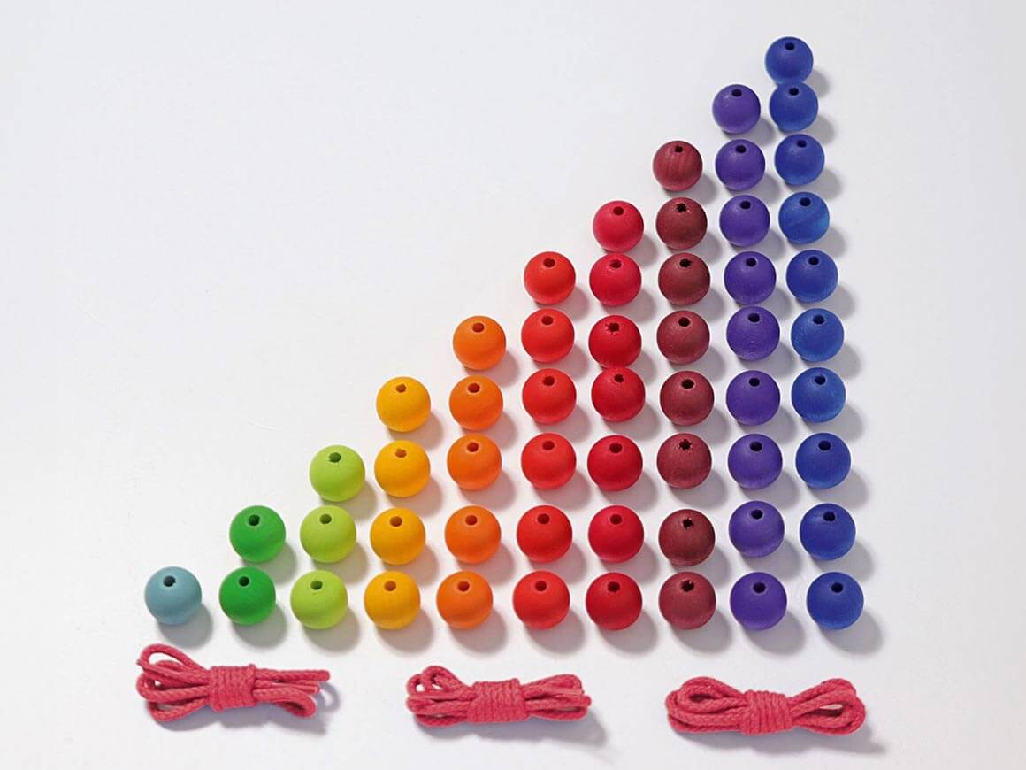 Bunte Perlentreppe