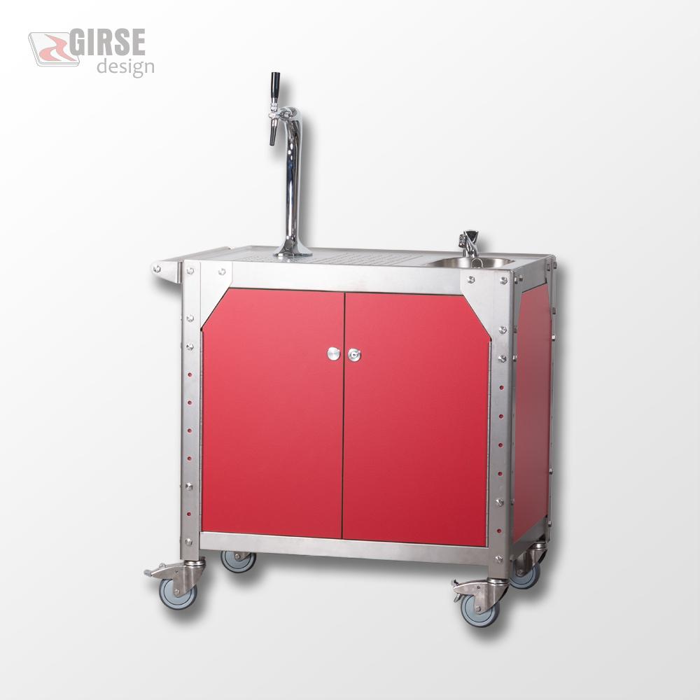 Mobile Outdoor Zapfanlage für Bier und Prosecco