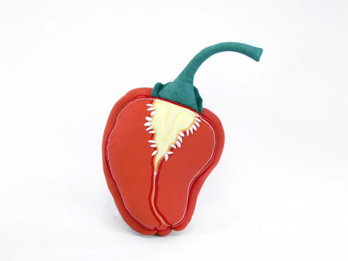 Habanero Chili Kissen, orange – Bild 2