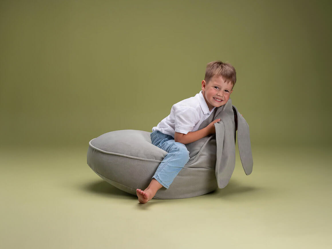Kindersessel & Sitzsack Bunny, Misty Green – Bild 3