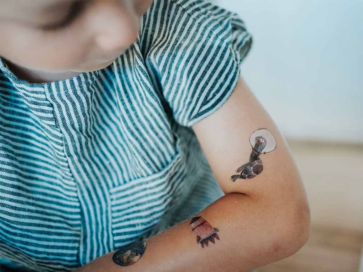 Vegane Kindertattoos Space, NUUKK – Bild 4