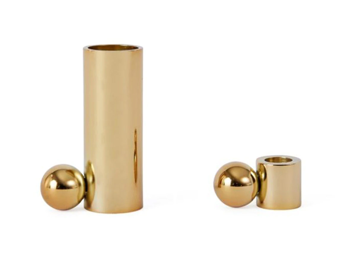 Palloa Kerzenhalter Low Brass – OYOY living – Bild 3