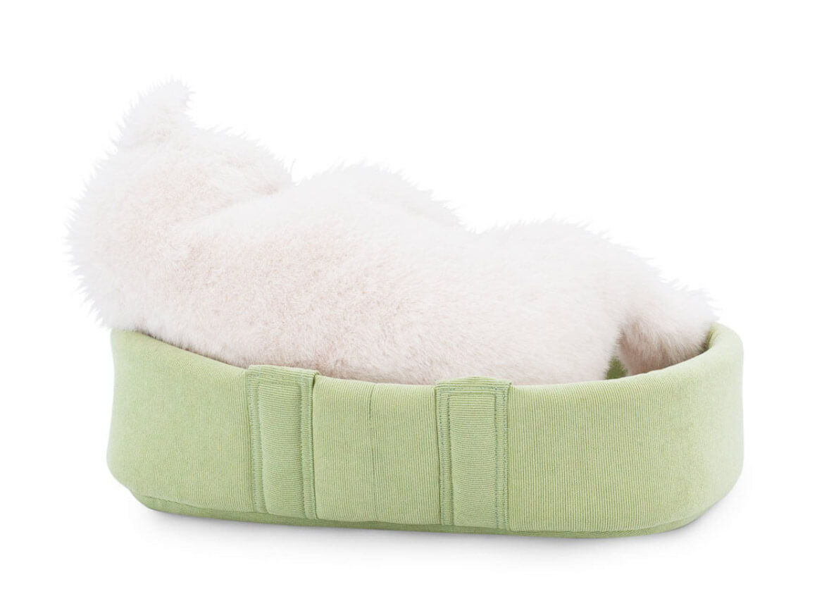 Plüschkatze „Millie“ – Weiße Katze, 40 cm, Set Katze, Kätzchen & Tragetasche – Bild 9