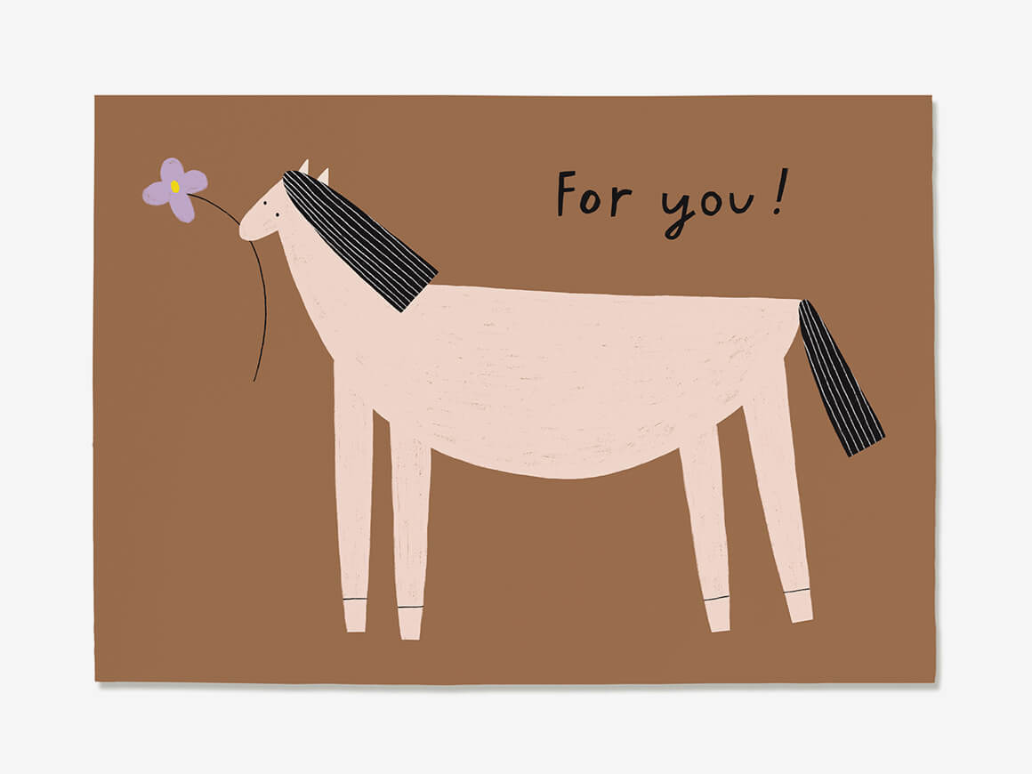 Postkarte „For You – Pferd“