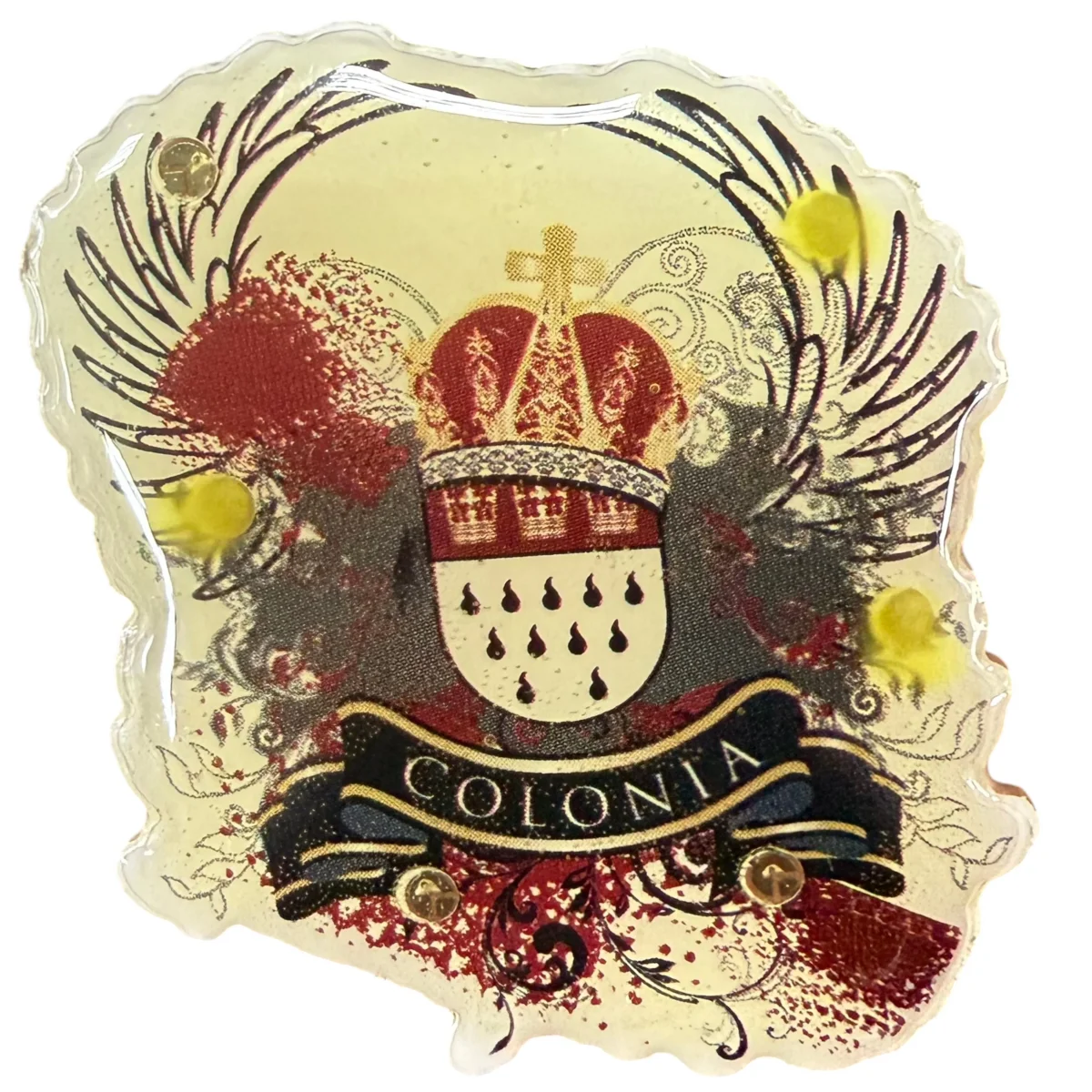 Ansteckbutton Karnevalspin Blinky Kölsches Wappen Colonia