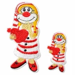 Bügelbild Patch Kölner Clown mit Herz 2Stk.