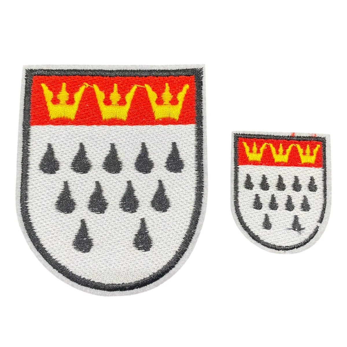 Bügelbild Patch Kölner Karneval Wappen 2Stk.