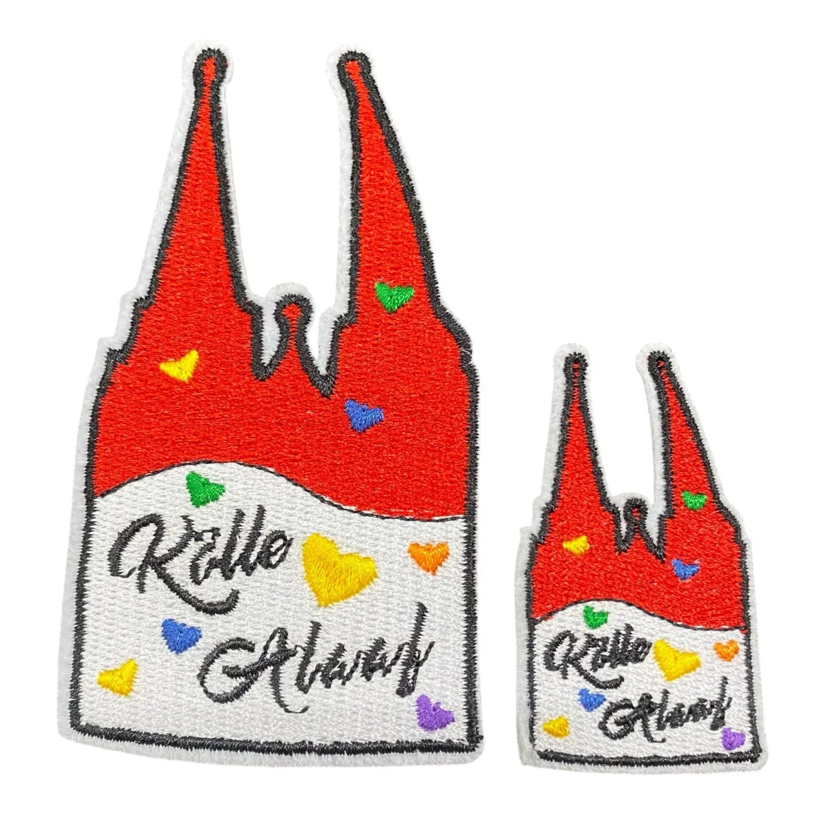 Bügelbild Patch Karneval Kölner Dom Kölle Alaaf 2Stk.