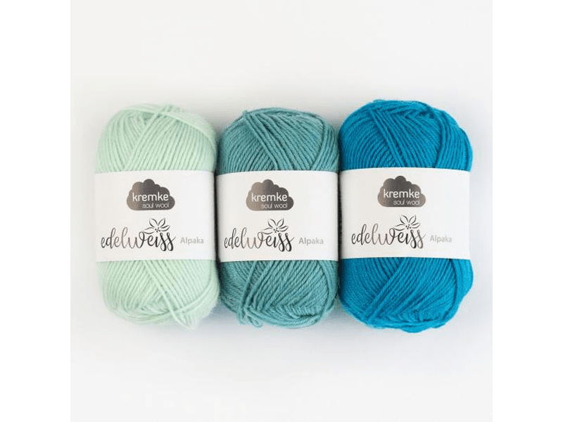 Edelweiss – Sockengarn mit 65% Schurwolle, 25% Polyamid, 10% Alpaka – 25g