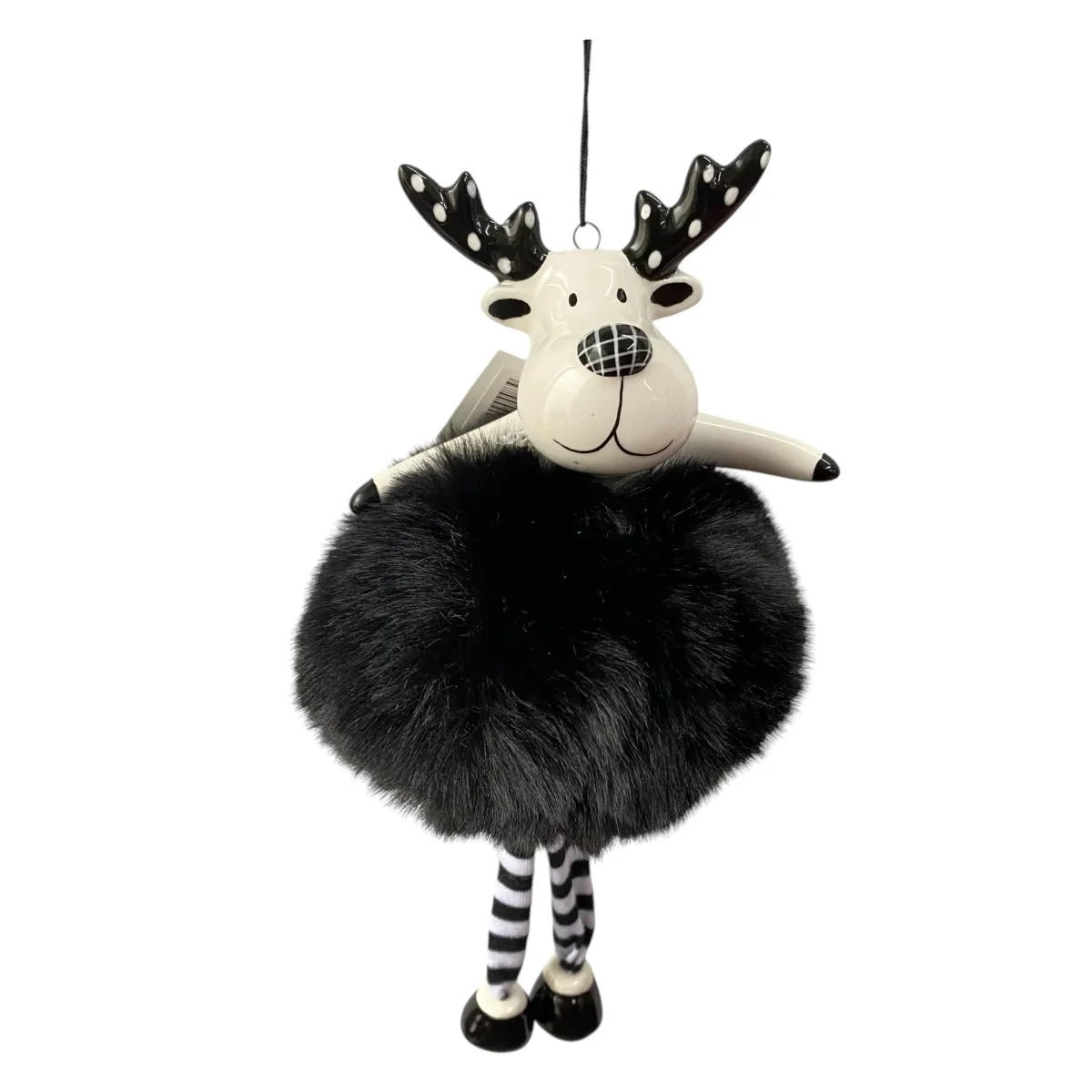 Formano Deko Hirsch Weihnachtshänger Elch Wackelbeine 22 cm – Bild 4