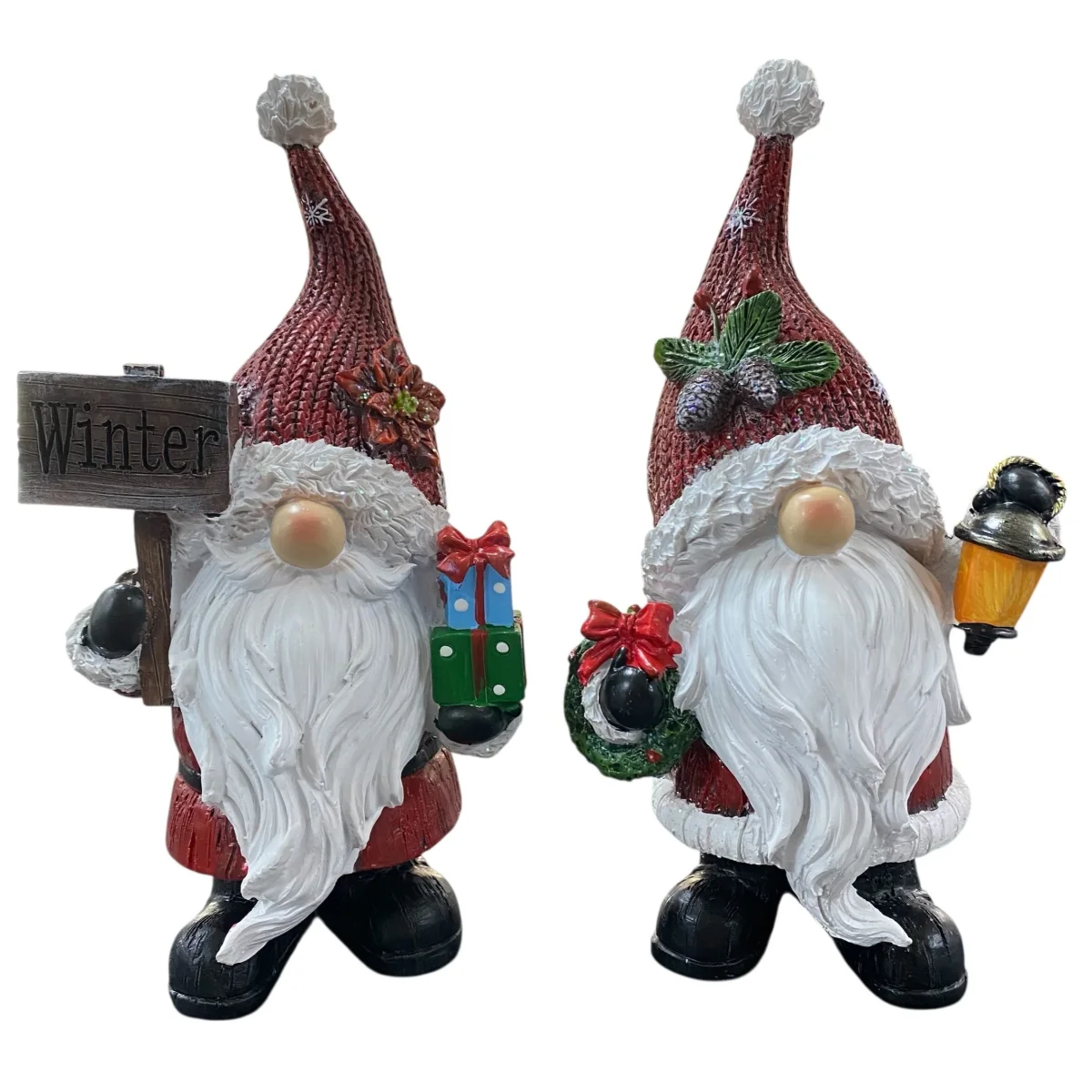 Formano Deko Wichtel mit Laterne & Geschenken 23 cm