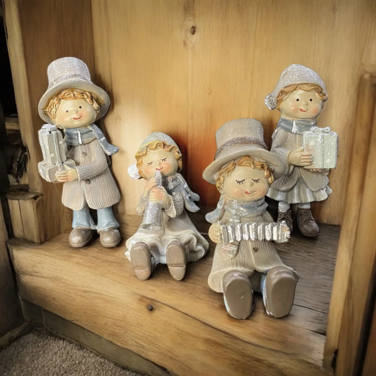 Formano Dekofigur Winterkinder Mädchen Junge Weihnachtdeko 8 cm - 12 cm – Bild 3
