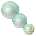 Formano LED Dekolicht Kugel Mint Blumen Schmetterlinge 10 cm 12 cm 15 cm
