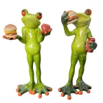 Formano Froschhausen Dekofigur Frosch Burger Apfel 15 cm