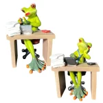 Formano Froschhausen Dekofigur Frosch Büro Kauffrau Mann