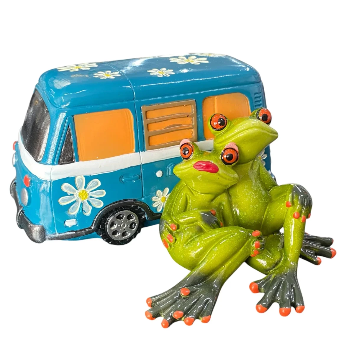 Formano Froschhausen Dekofigur Froschpaar mit Camper