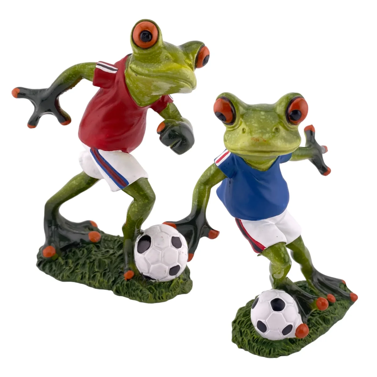 Formano Froschhausen Dekofigur Frosch mit Fußball Rot – Bild 2