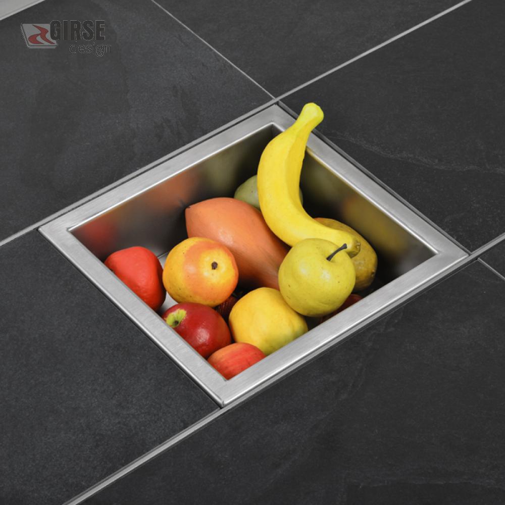Magic Table Edelstahl Obstschale / Pflanzschale