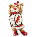 Schmitzens Clown Ansteckbutton Karnevalspin Blinky Trommler 5,5 cm