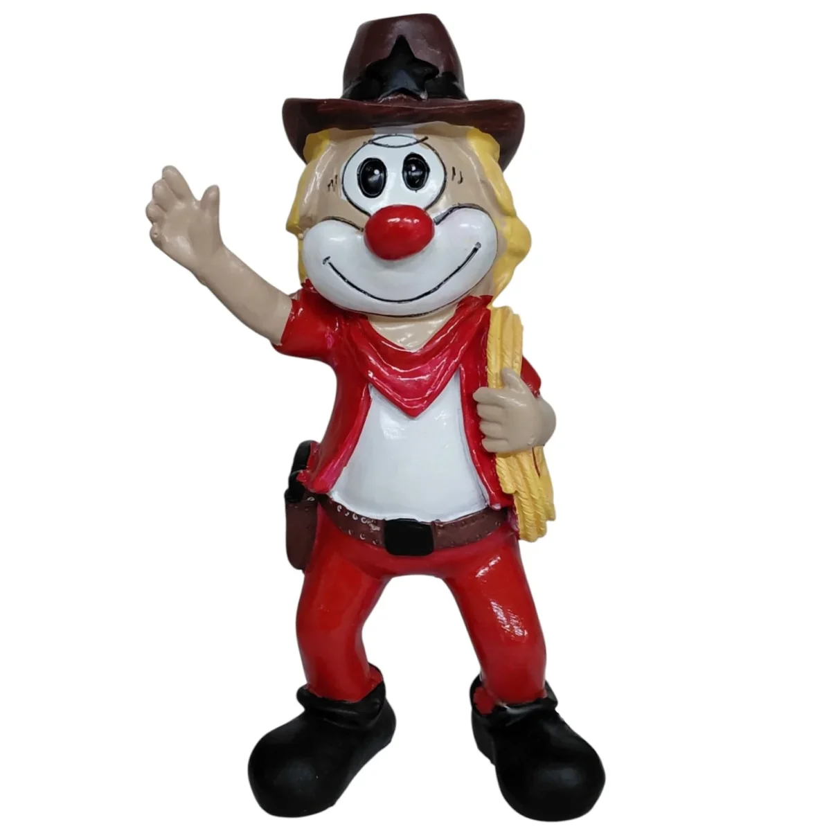 Karneval Clown Dekofigur Cowboy 20 cm
