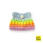Pastellfarbenes Regenbogenkleid