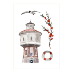 Postkarte: Wasserturm