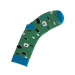 Bambus-Socken: Schafe grün