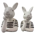 Tiziano Deko Keramik Osterhase Enzo Büste 20 cm 24 cm