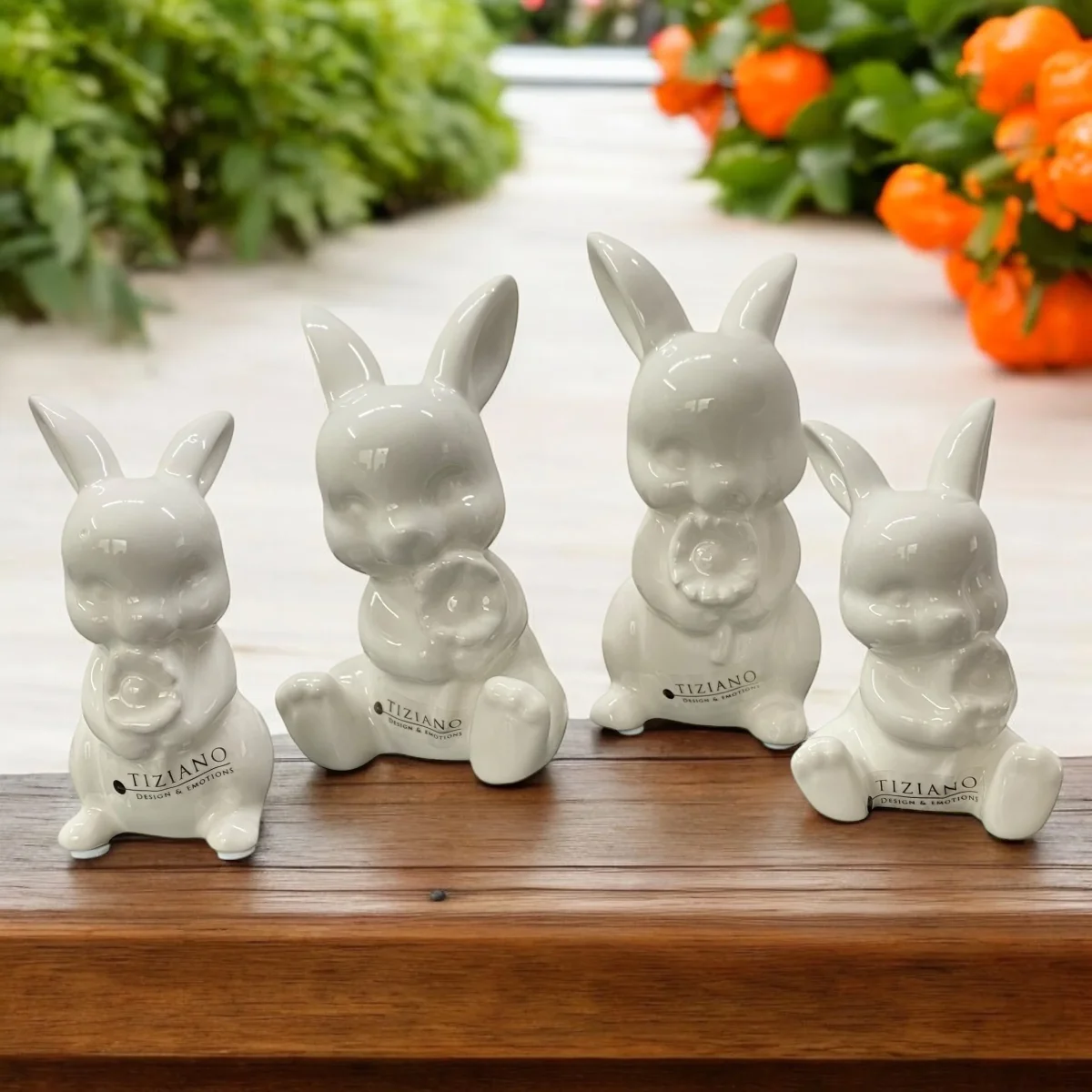 Tiziano Deko Keramik Oster Hase Finja 9 cm 12 cm – Bild 3