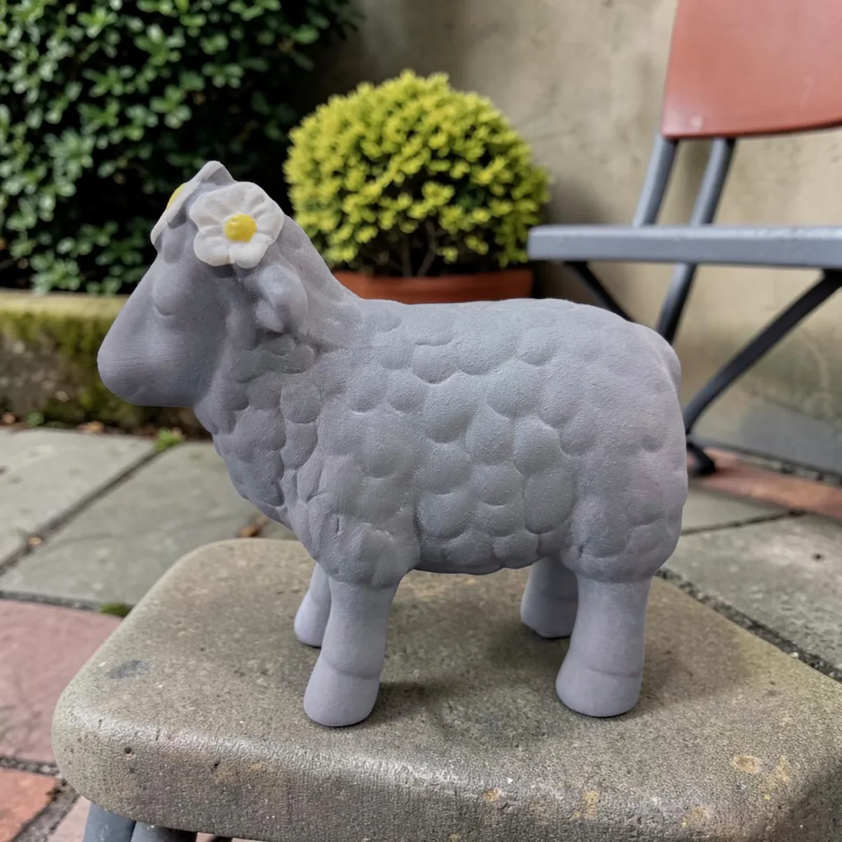 Tiziano Gartendeko Schaf Nella Grau Resin 14 cm 21 cm 26 cm – Bild 6