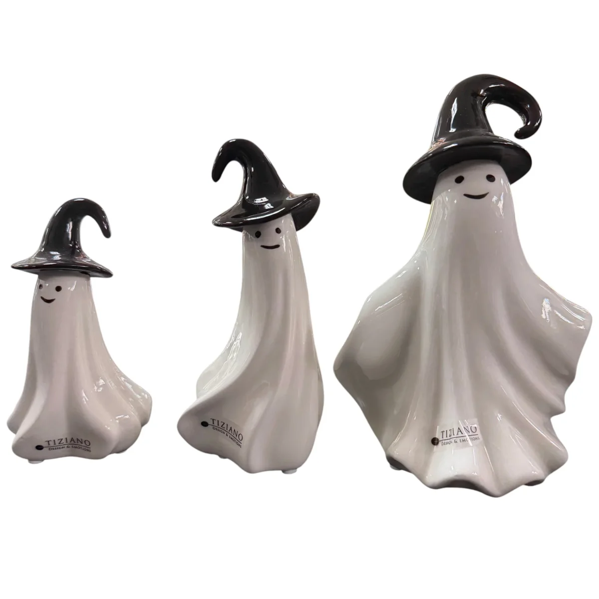 Tiziano Keramik Deko Gespenst Freddi 13 cm 16 cm 19 cm