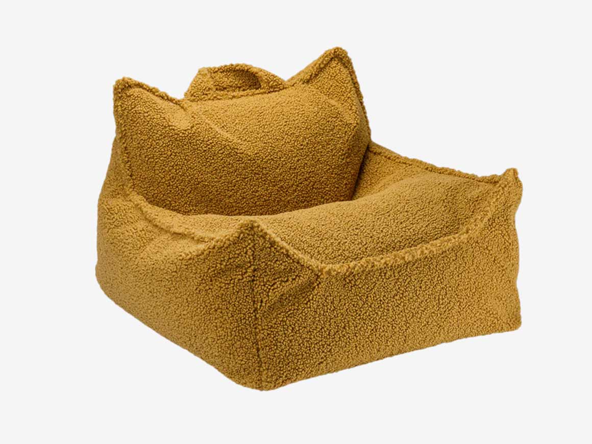 Kindersessel & Sitzsack, teddy maple